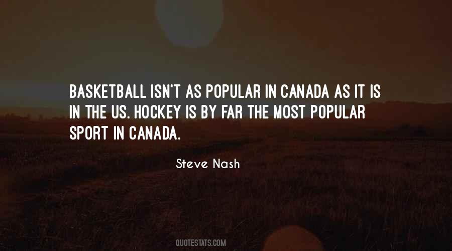 Quotes About Canada And Hockey #118320