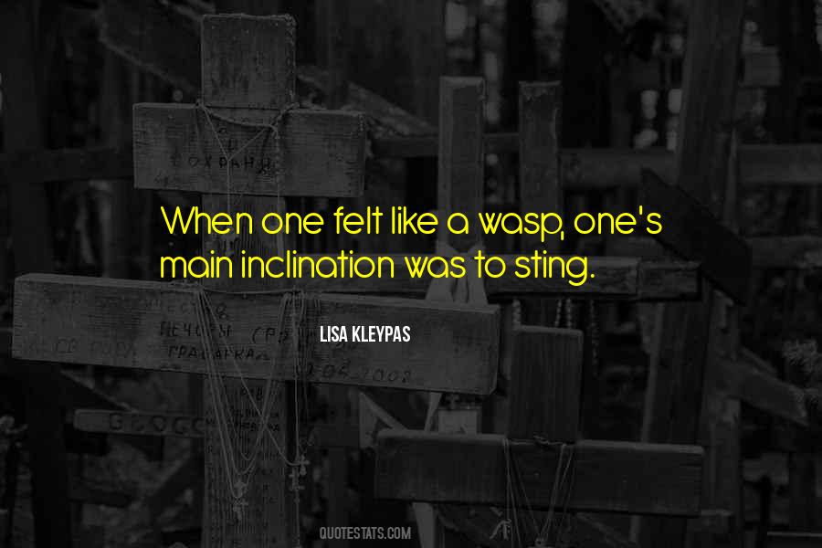 Wasp Sting Quotes #1017090