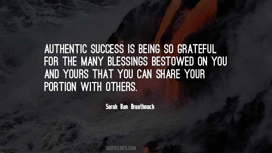 Quotes About Share Your Blessings #48881