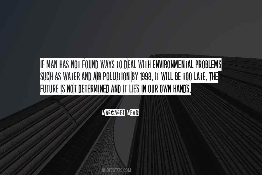 Water And Air Pollution Quotes #32960
