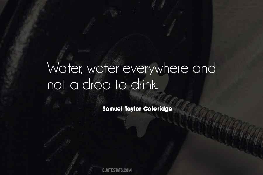 Water Drink Quotes #354994