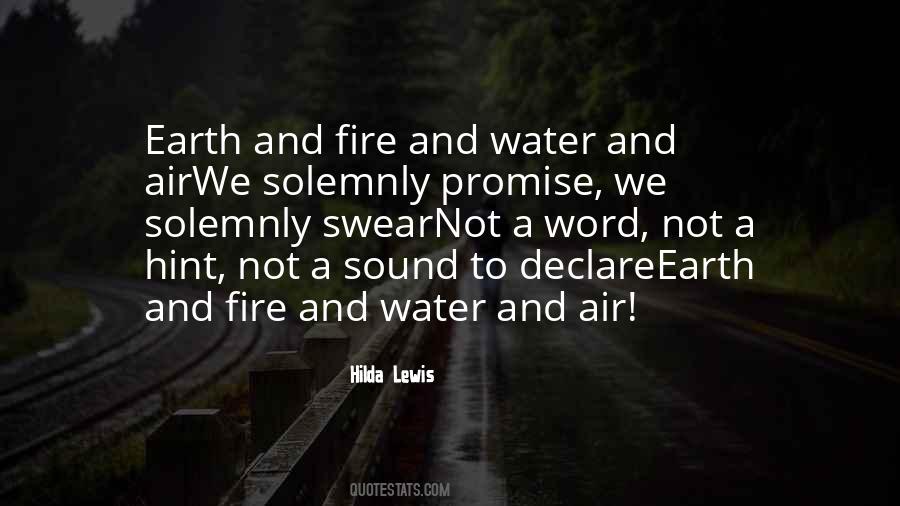 Water Fire Quotes #504267