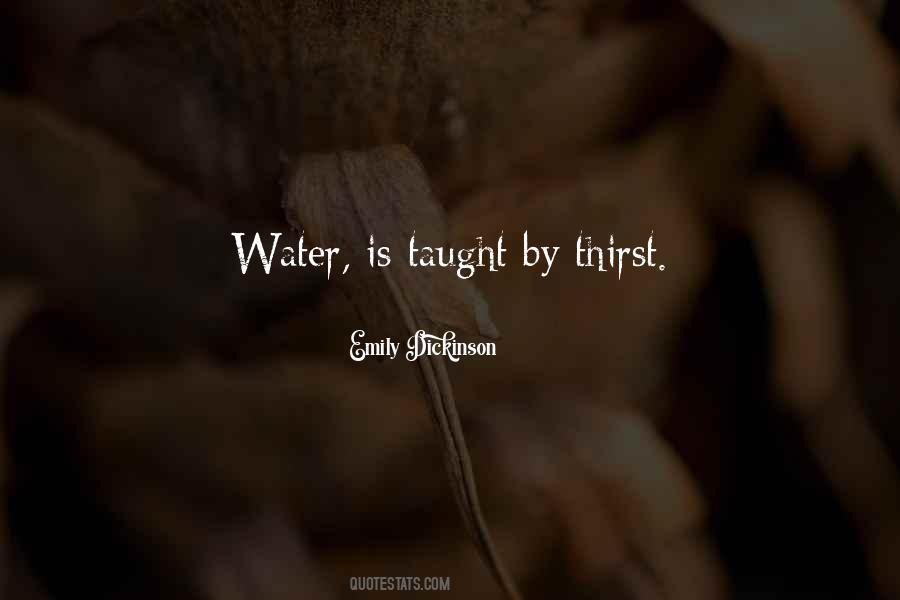 Water Thirst Quotes #90520