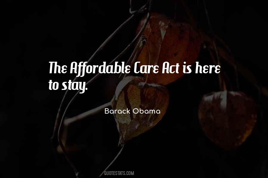 Quotes About Obama Care #78666