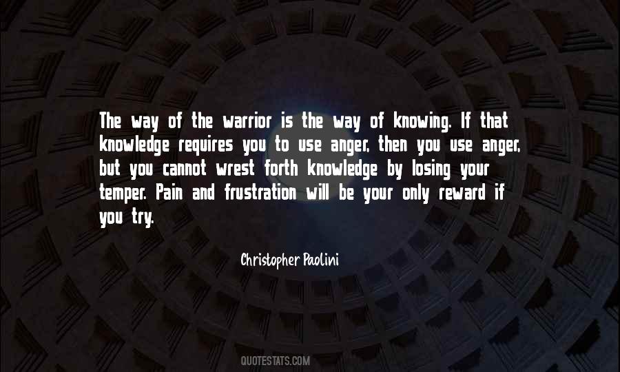 Way Of Warrior Quotes #1460256