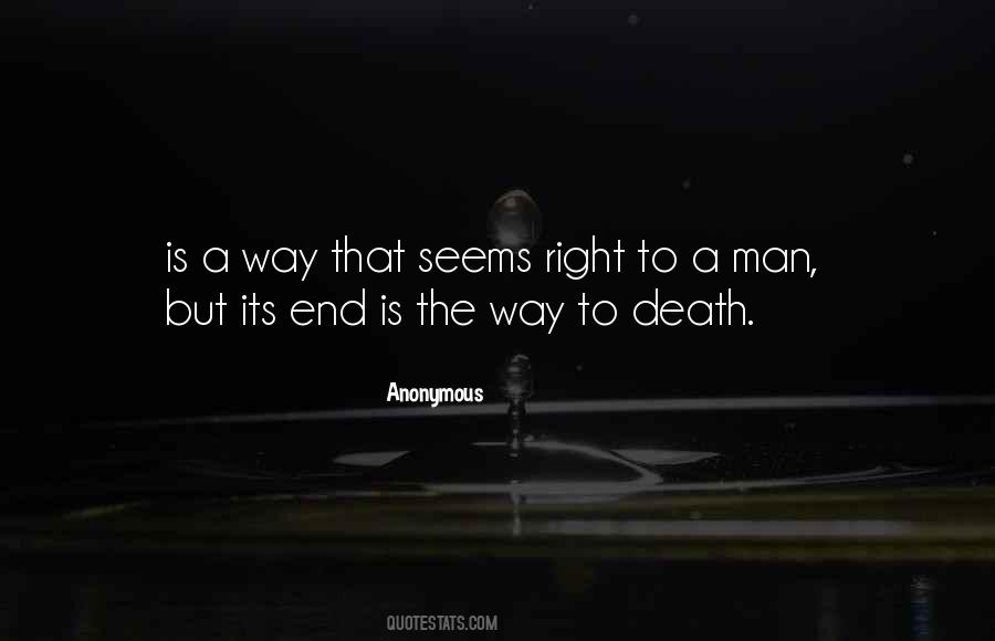 Way To Death Quotes #1027038