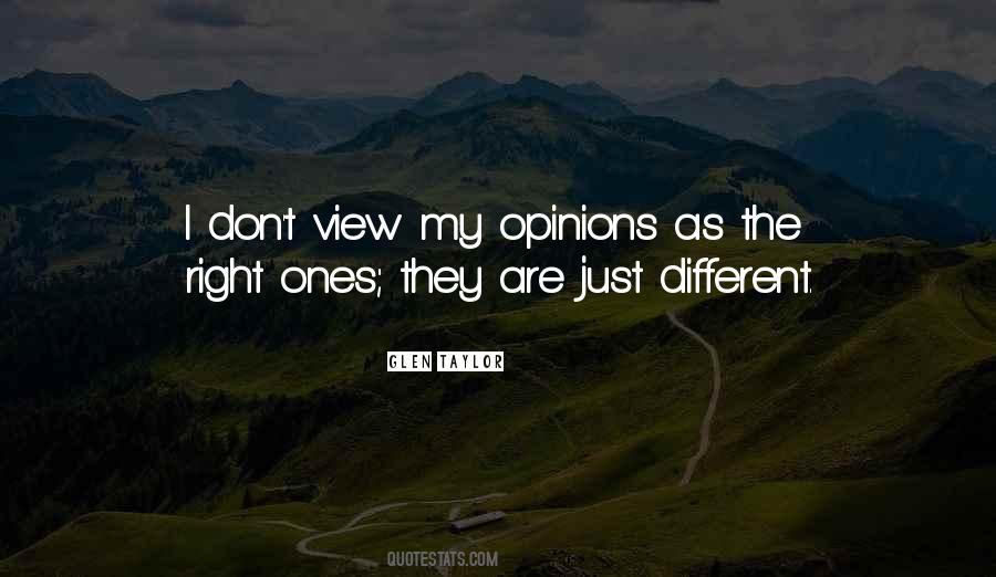 We All Have Different Opinions Quotes #446599