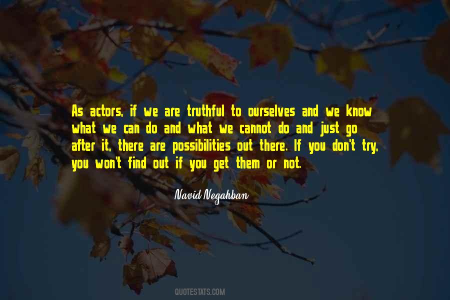 We Are Actors Quotes #840126