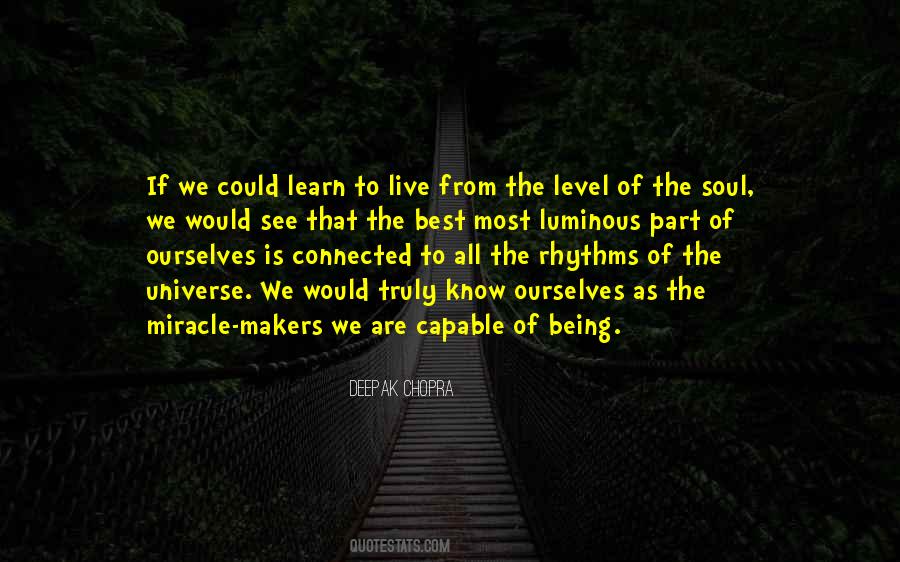 We Are All Connected To The Universe Quotes #1455081