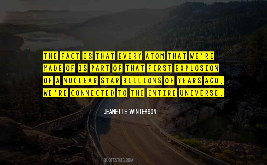 We Are All Connected To The Universe Quotes #806091