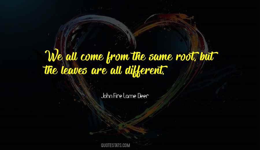 We Are Different But The Same Quotes #1548224