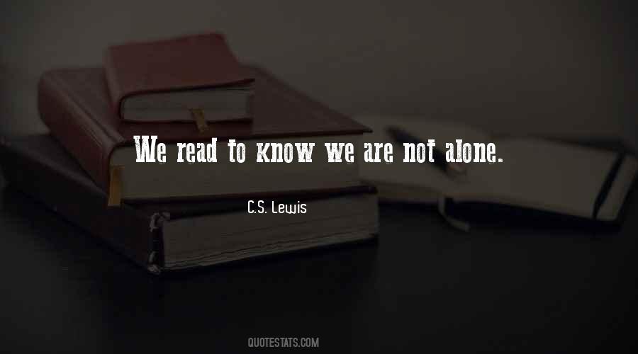 We Are Not Alone Quotes #721437