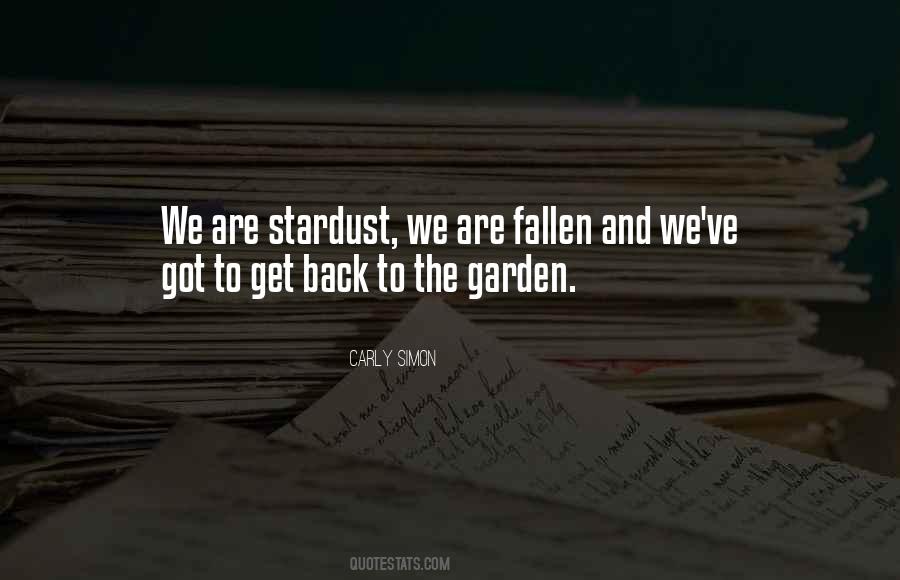 We Are Stardust Quotes #1118733