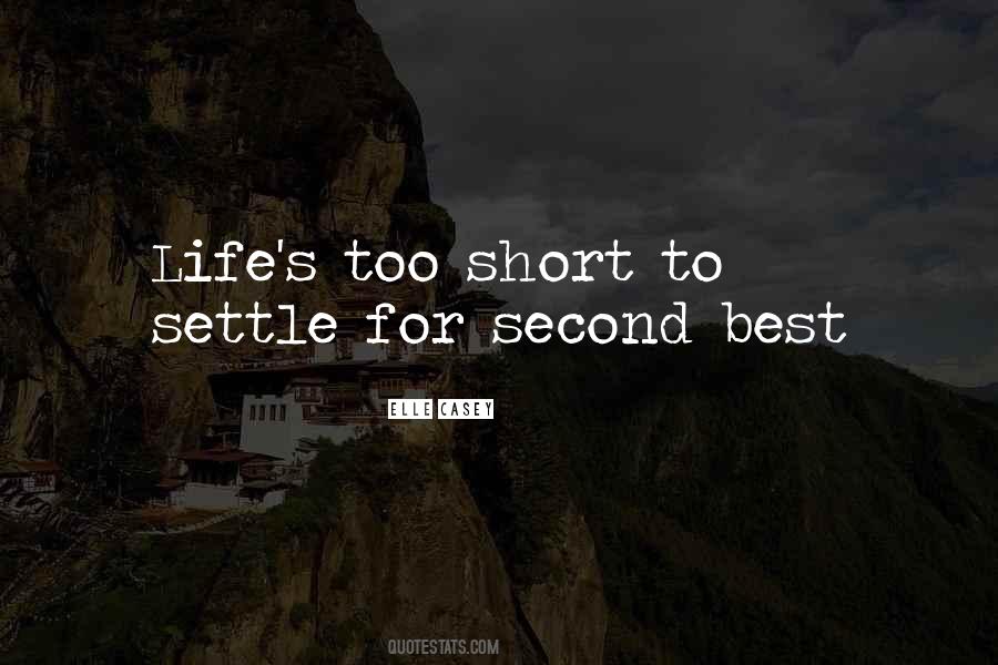 Quotes About Second Best #93248