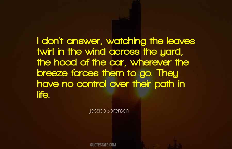 We Can't Control The Wind Quotes #424693