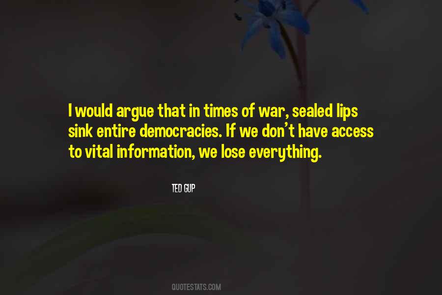 We Don't Argue Quotes #403539