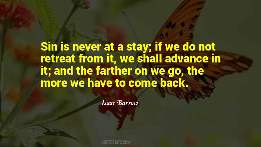 We Have To Go Back Quotes #867189