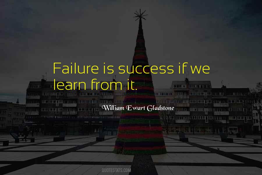 We Learn From Failure Quotes #1074428