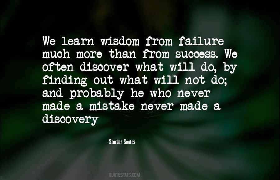 We Learn From Failure Quotes #159227