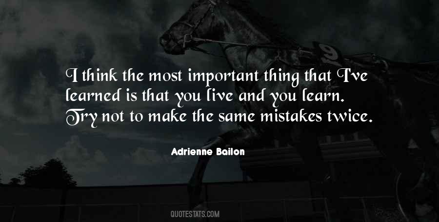 We Live And Learn From Our Mistakes Quotes #933351