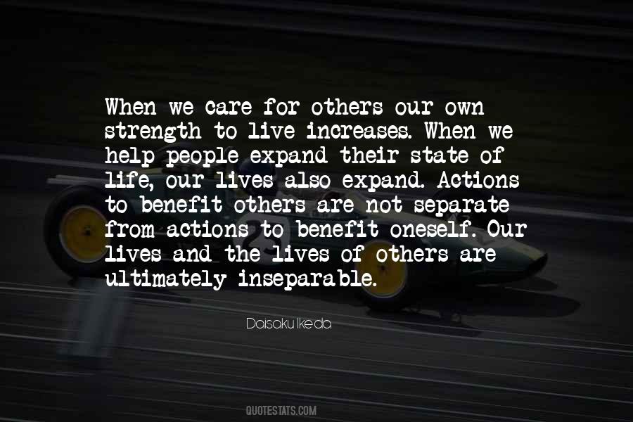 We Live For Others Quotes #90250