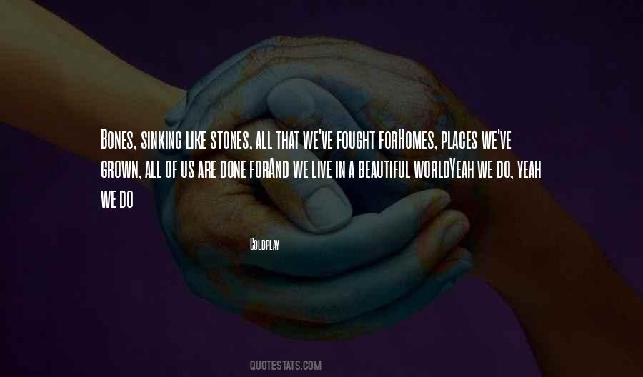 We Live In A Beautiful World Quotes #883399