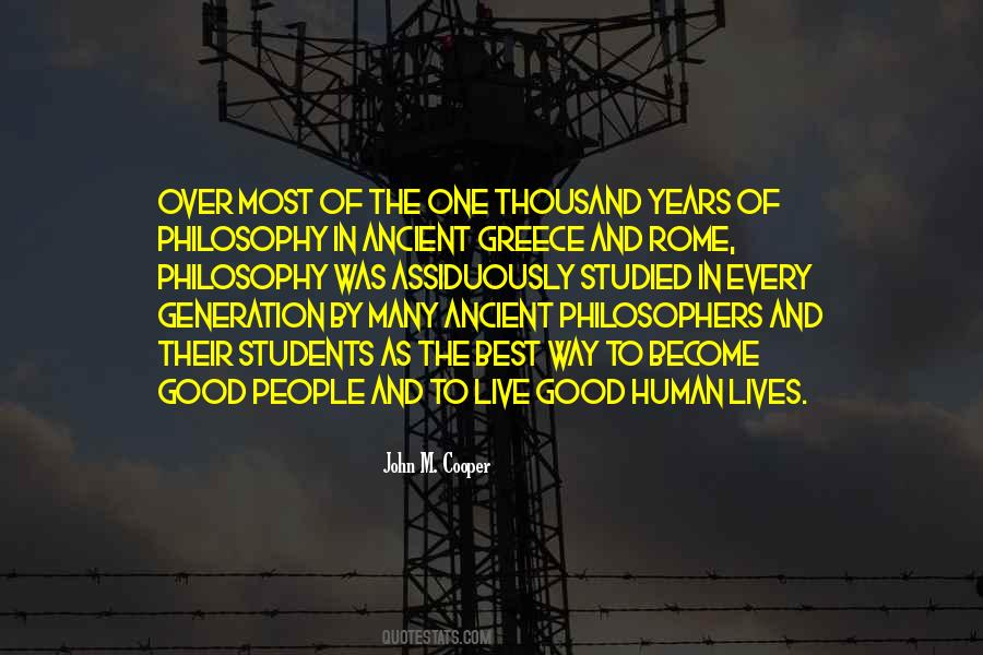 We Live In A Generation Quotes #243809