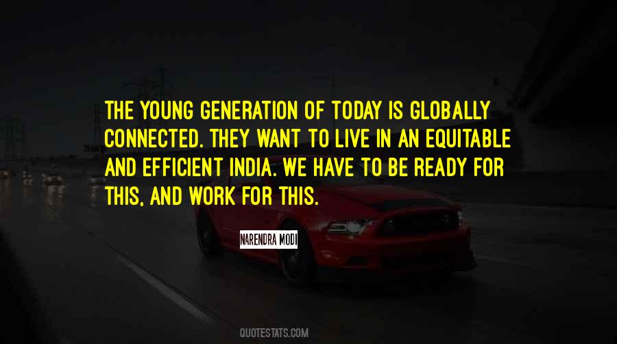 We Live In A Generation Quotes #918979