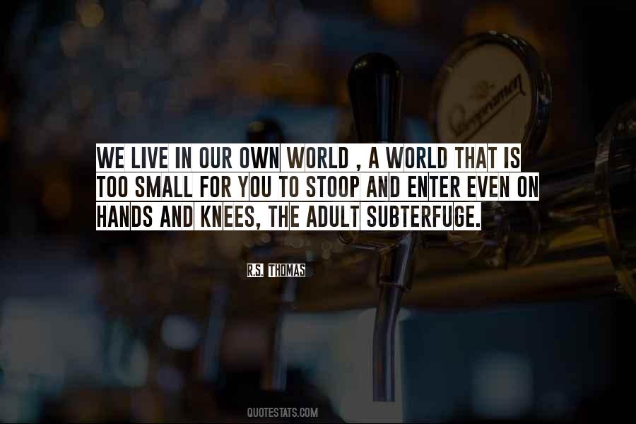 We Live In A Small World Quotes #1134412