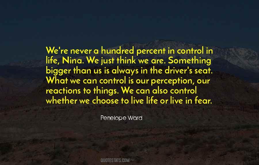 We Live In Fear Quotes #1037427