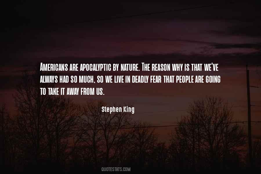 We Live In Fear Quotes #1485150
