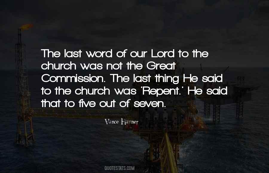 Quotes About Great Commission #1122177