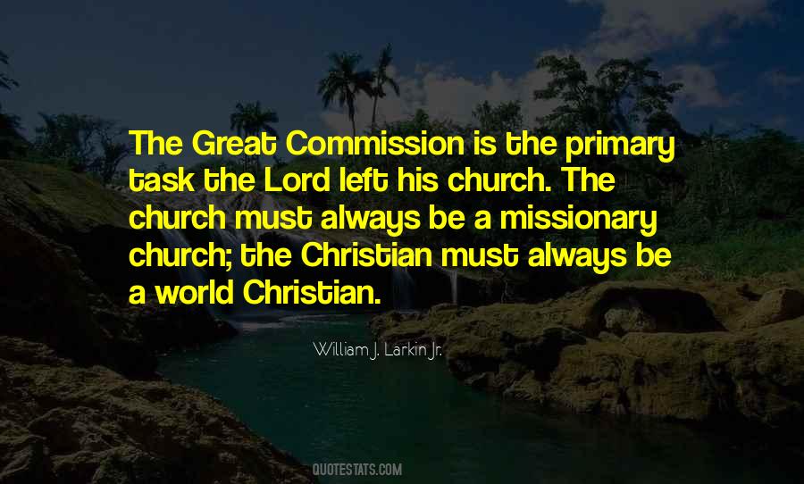Quotes About Great Commission #603100