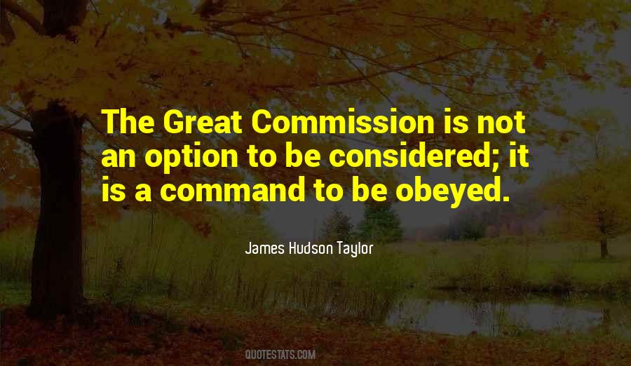 Quotes About Great Commission #788956