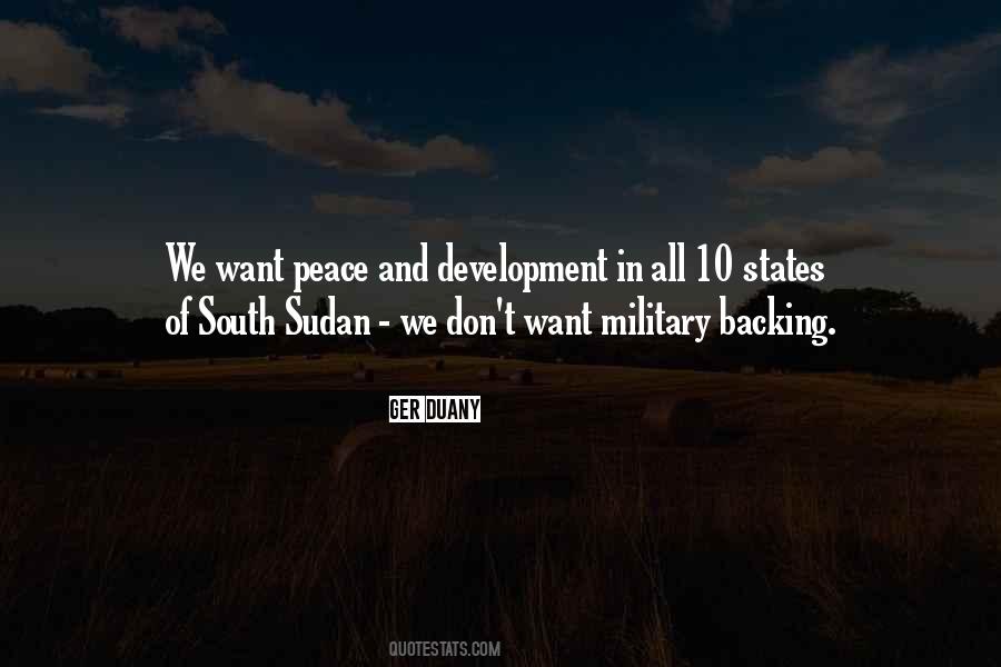 We Want Peace Quotes #1073048