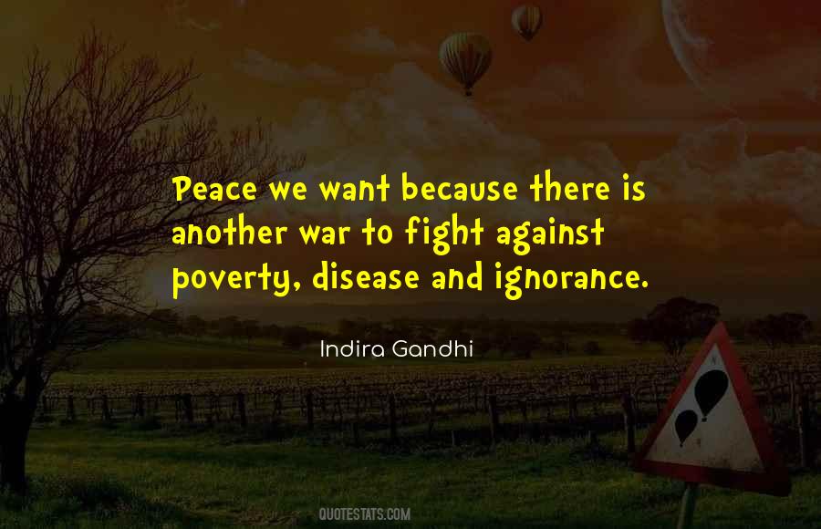 We Want Peace Quotes #236033