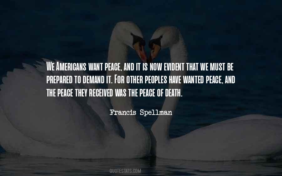 We Want Peace Quotes #43998