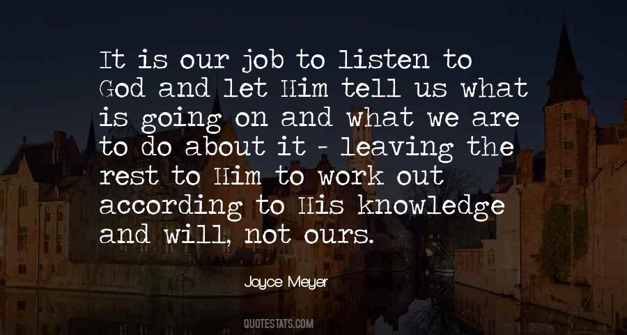We Will Work It Out Quotes #78869
