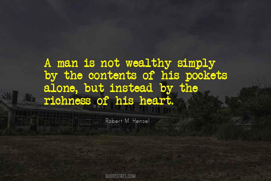 Wealthy Man Quotes #1388624