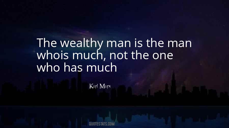 Wealthy Man Quotes #711225