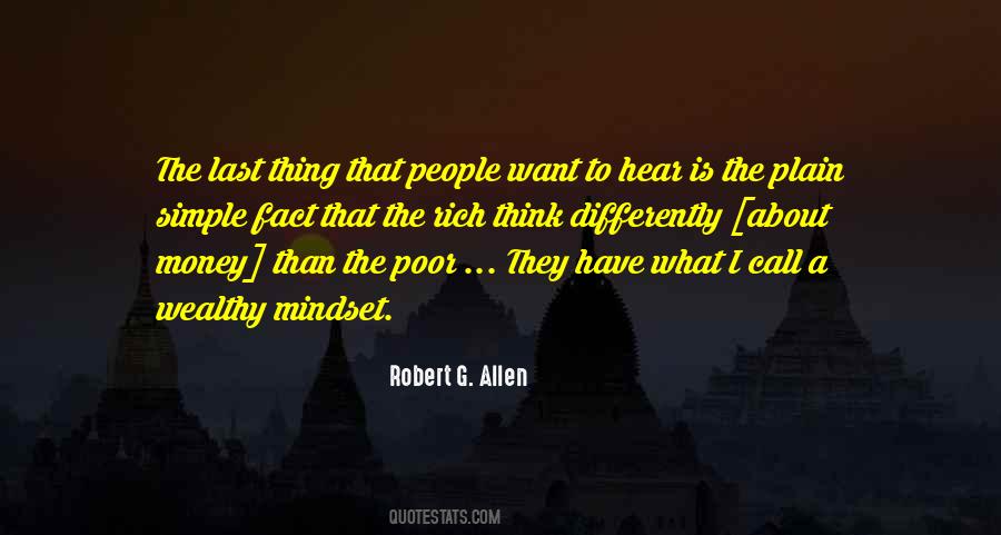 Wealthy Mindset Quotes #1752577