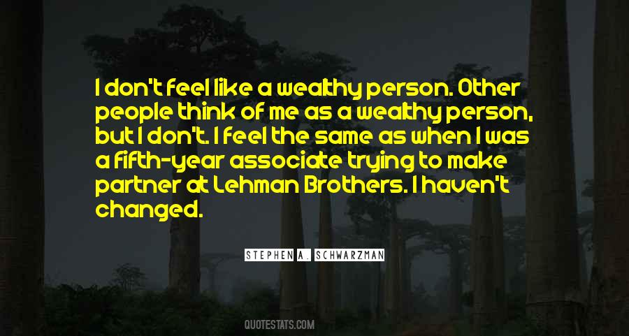 Wealthy Person Quotes #1312442
