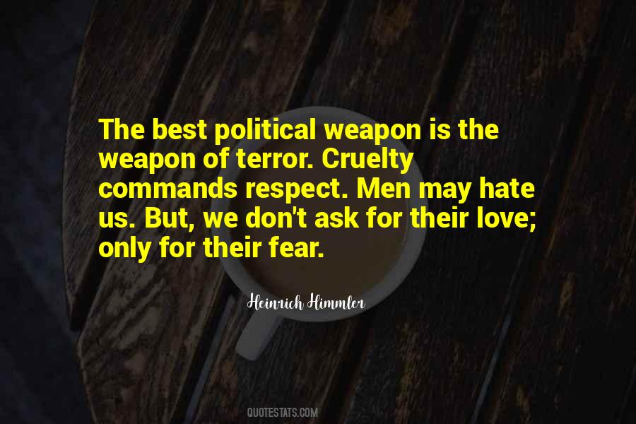 Weapon Love Quotes #989140