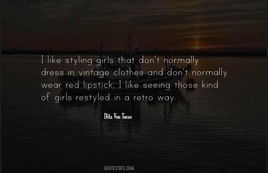 Wear Red Lipstick Quotes #196227