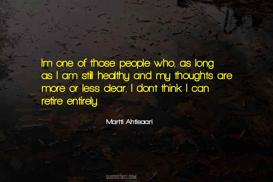 Quotes About Clear Thoughts #925329