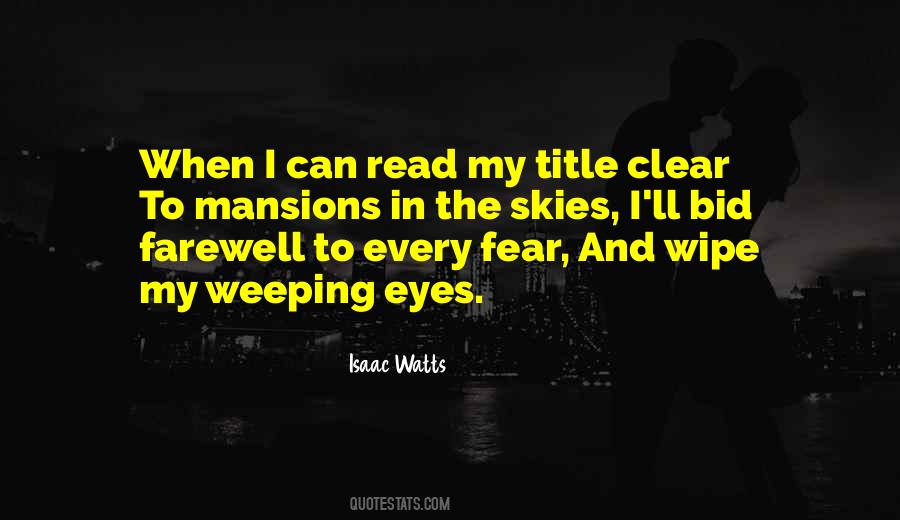 Weeping Eyes Quotes #1147648