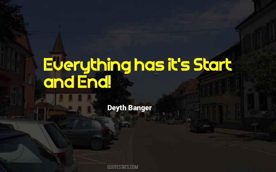 Quotes About Start And End #1250508
