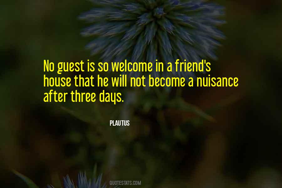 Welcome Guest Quotes #278523