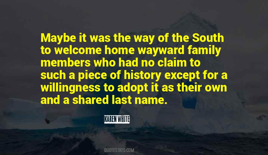 Welcome Home Family Quotes #1333523
