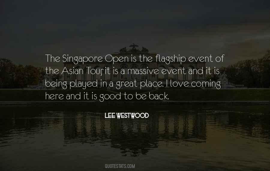 Welcome To Singapore Quotes #36481